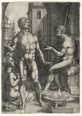 Mucius Saevola — Heinrich Aldegrever