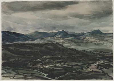 Storm Weather, Ronda, Spain — Muirhead Bone