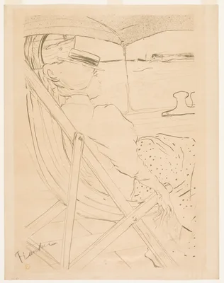 The Passenger of No. 54—Yacht Cruise — Henri de Toulouse-Lautrec