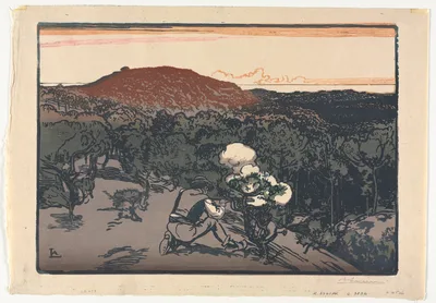 The Poacher, Dunes of Saint Jean de Mont — Auguste-Louis Lepère