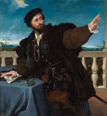 Portrait of a Man, Possibly Girolamo Rosati — Lorenzo Lotto