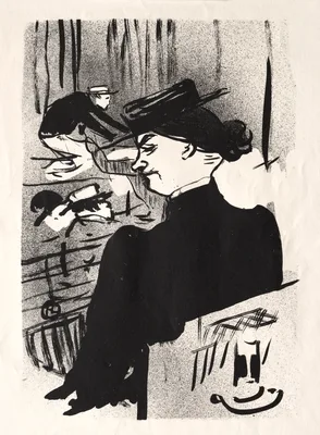 Le Café-concert:  Une Spectatrice — Henri de Toulouse-Lautrec
