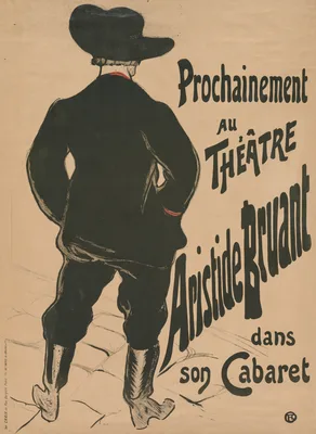 Bruant au Mirliton — Henri de Toulouse-Lautrec