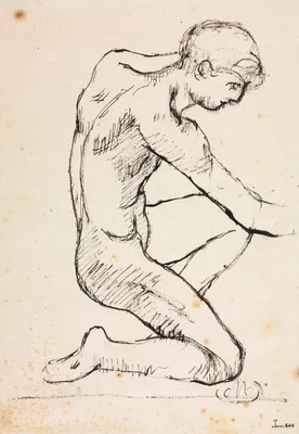 Study of a Male Nude — Aristide Maillol