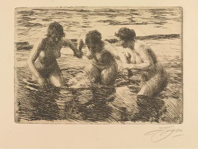 Against the Current — Anders Zorn
