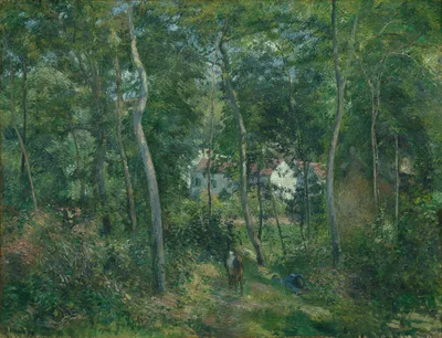Edge of the Woods Near L'Hermitage, Pontoise — Camille Pissarro