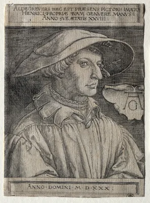 Self-Portrait — Heinrich Aldegrever