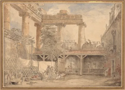 Roman Ruins, Villa Pamfili — Hubert Robert