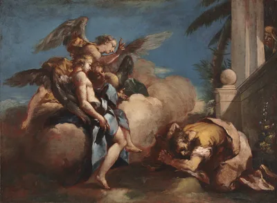 The Angels Appearing to Abraham — Francesco Guardi