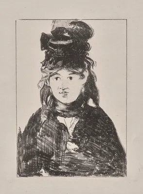 Berthe Morisot in Black — Édouard Manet