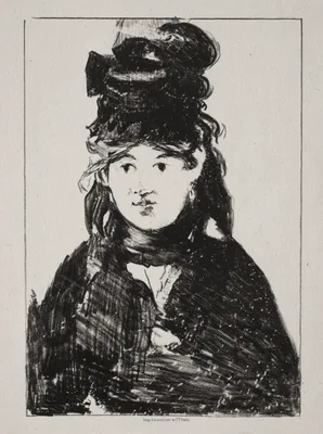 Portrait of Berthe Morisot — Édouard Manet