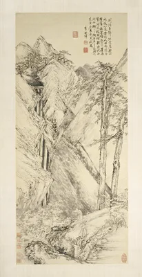 Landscape after Jing Hao and Guan Tong — Li Shizhuo