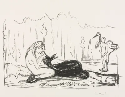 Alpha and Omega:  The Wife Omega and the Donkey — Edvard Munch