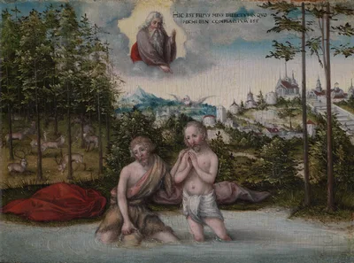 The Baptism of Christ — Lucas Cranach the Younger