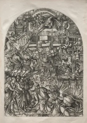 The Apocalypse:  The Measurement of the Temple — Jean Duvet