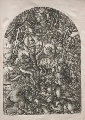 The Apocalypse:  The Beast with Seven Heads and Ten Horns — Jean Duvet