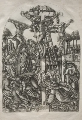 Christ on the Cross between the Two Thieves — Jean Duvet