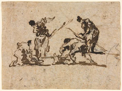 Farmers and Fisherman Working — Francesco Guardi