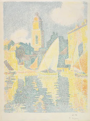 Saint-Tropez:  The Port — Paul Signac