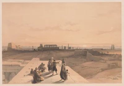 Egypt and Nubia:  Volume I - No. 38, Ruins of Karnak — Louis Haghe