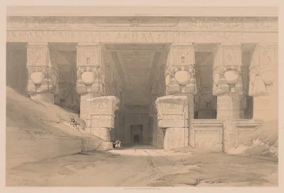 Egypt and Nubia:  Volume I - No. 35, Dendera — Louis Haghe