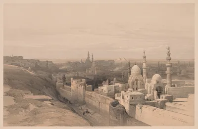 Egypt and Nubia, Volume III, No. 26, Cairo, Looking West — Louis Haghe