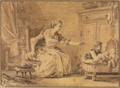 Maternal Solicitude — Jean-Baptiste Le Prince