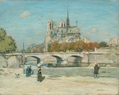 Notre Dame Seen from the Quai de la Tournelle — Jean-François Raffaëlli