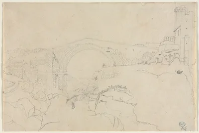 The Ponte dell'Abbadia at Vulci — Jean-Auguste-Dominique Ingres