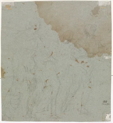 Sketch for Lot and His Daughters (verso) — Pietro da Cortona