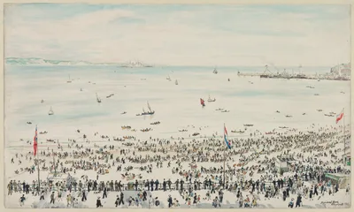 Weymouth Bay, Victory Day Celebrations — Muirhead Bone