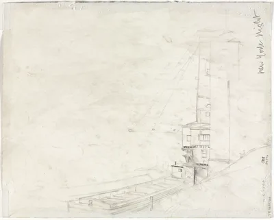 Study for New York Night (verso) — Muirhead Bone