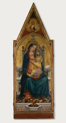 Virgin and Child Enthroned — Battista di Biagio Sanguigni