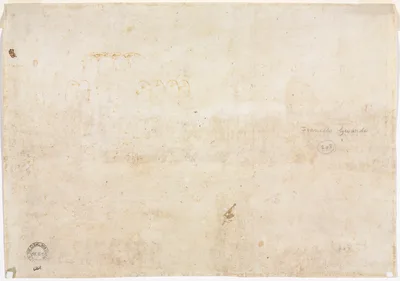 Three Sketches of Arches (verso) — Francesco Guardi