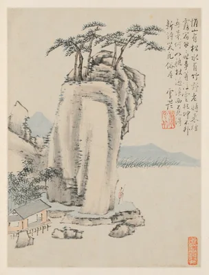 Album of Seasonal Landscapes, Leaf G (previous leaf 7) — Xiao Yuncong