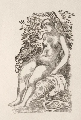 Illustration for a Poem by Pierre de Ronsard — Aristide Maillol