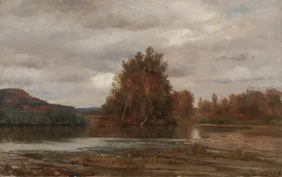 Gray Day on the Esopus — Jasper Francis Cropsey