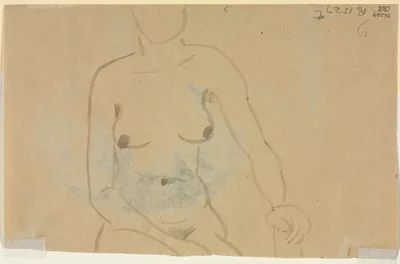 Torso of a Nude Woman (verso) — Jane Poupelet