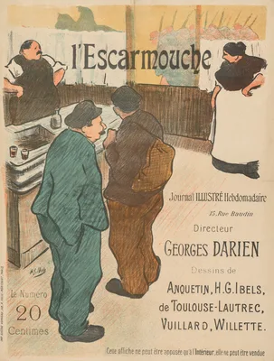 Illustration for L'Escarmouche — Henri Gabriel Ibels