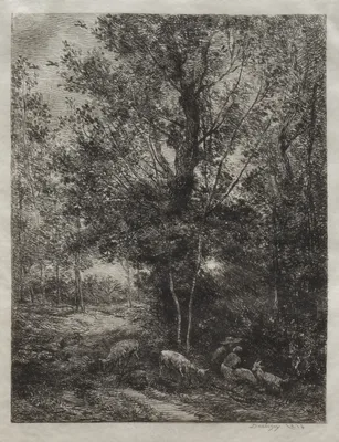 The Shepherd and the Shepherdess — Charles-François Daubigny