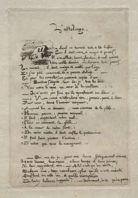 The Ploughman and his Horse — Charles Méryon