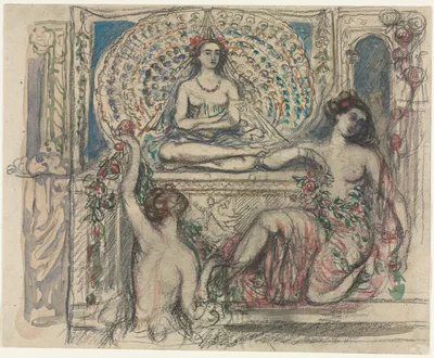 The Throne of the Peacock — Charles Conder