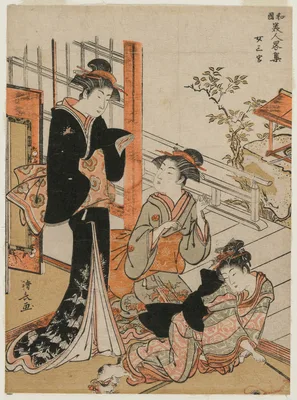 Three Women (from the series A Brief Collection of Japanese Beauties) — Torii Kiyonaga