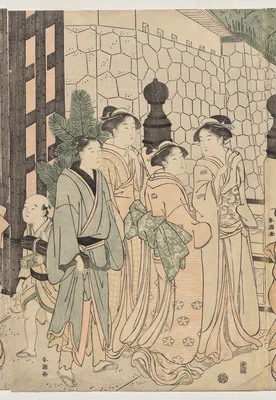 A Thousand Autumns, Ten Thousand Years on Tokiwa Bridge — Katsukawa Shuncho