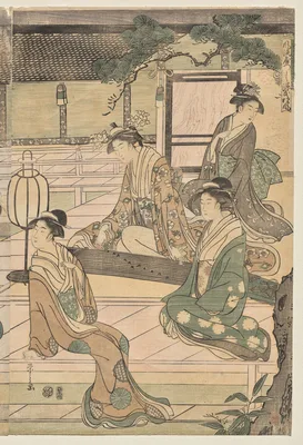 The Matsukaze Chapter of the Tale of Genji (from the series The Tale of Genji in Elegant Modern Dress) — Hosoda Eishi