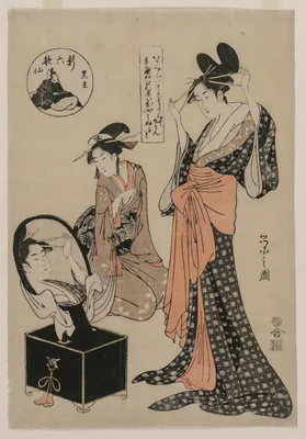 Kuronushi from the series The New Six Immortal Poets — Hosoda Eishi