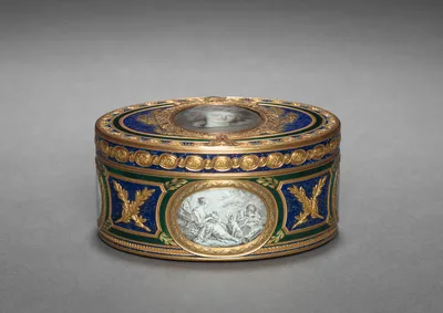 Snuff Box (Tabatière) with Portrait of Marie Antoinette — Pierre-François-Mathis de Beaulieu