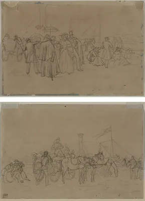 Passengers for Rhine Steamer (recto) Passengers for Rhine Steamer (verso) — Heinrich von Mayr