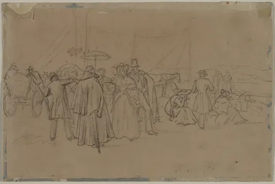 Passengers for Rhine Steamer (recto) — Heinrich von Mayr