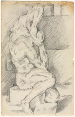 Sketch of Anatomical Sculpture (recto) — Paul Cézanne